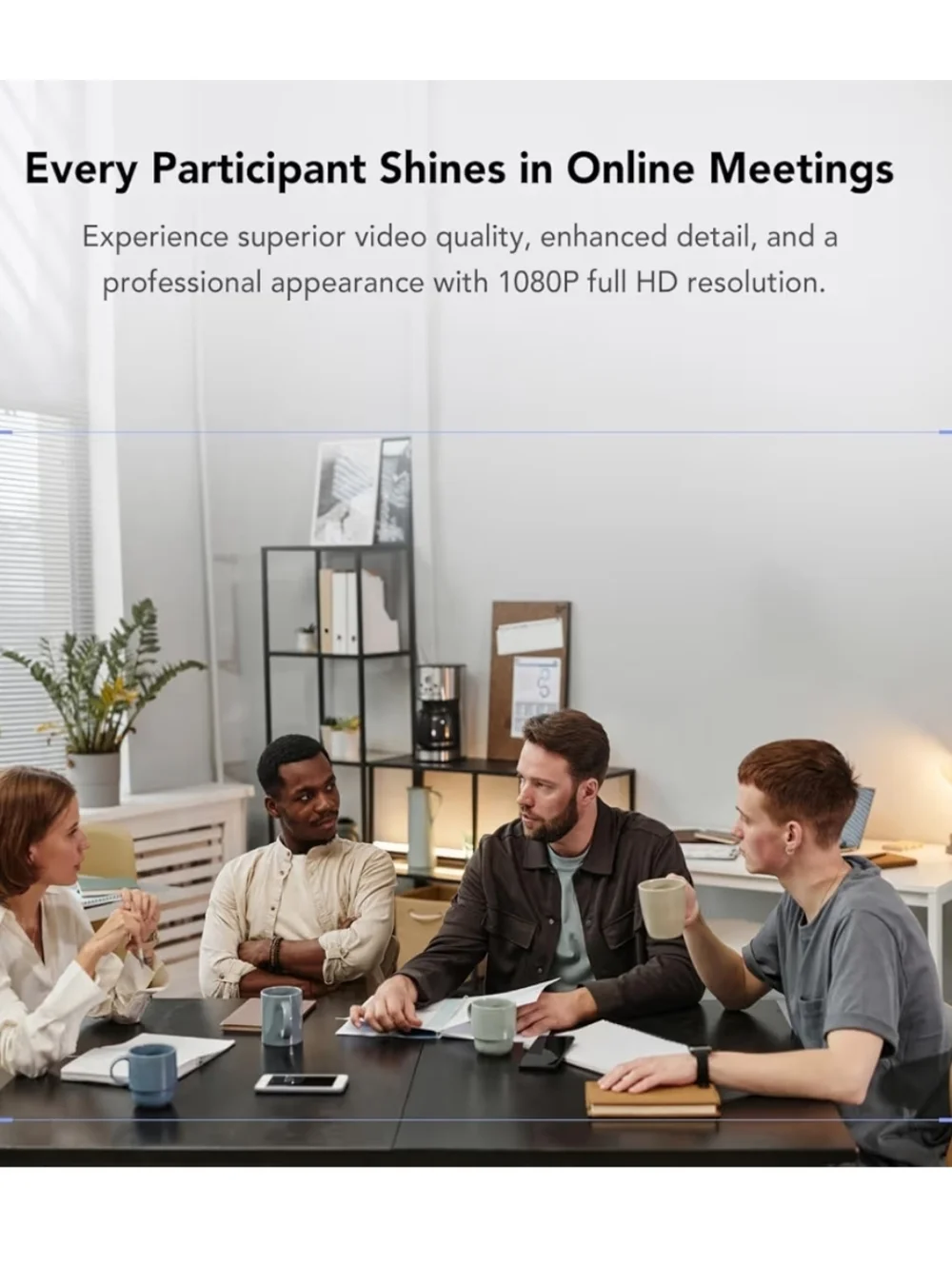 HD Conference Webcam, Video Conferencing Camera with Microphone and Speake